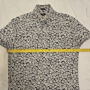 J. Crew Blue and White Casual Button Down Shirt